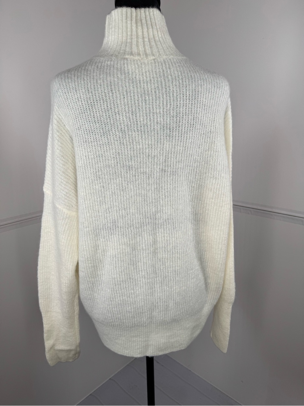 Express Rainbow Stripe Mock Neck Sweater Size Small - Picture 5 of 8